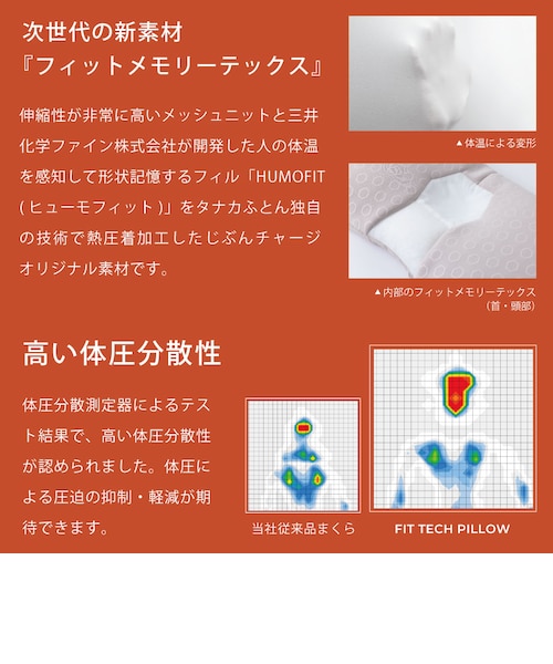 枕】 じぶんチャージFIT TECHピロー プレミアム｜ビーデザインの通販