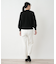 チュール切替クルーネックニット【THE NEW】【Leilian WHITE LABEL】