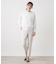 チュール切替クルーネックニット【THE NEW】【Leilian WHITE LABEL】