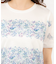 花柄プリントTシャツ