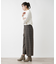 【店舗人気】洗えるワイドクロップドパンツ【Leilian WHITE LABEL】