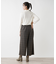 【店舗人気】洗えるワイドクロップドパンツ【Leilian WHITE LABEL】