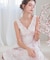 50/ダブルガーゼチェリーブロッサムノースリーブワンピース ネグリジェ　ルームウェア　桜　花柄　春　大人可愛い　パット付　綿100％　お肌に優しい