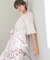 50/ダブルガーゼチェリーブロッサムセットアップ　セットアップ　ルームウェア　桜　花柄　春　大人可愛い　上品　軽やか　綿100％　お肌に優しい　おしゃれ