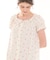 サッカープティローズワンピース ネグリジェ ナイトドレス ルームウェア 部屋着 綿100％ 肌に優しい やわらか 快適 着心地がいい 涼しい パフスリーブ 小花柄 フェミニン きれいめ かわいい おしゃれ 大人かわいい