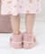 ファーブーツ ルームシューズ スリッパ 防寒 あたたか ふわふわ リボン かわいい おしゃれ ファー素材 