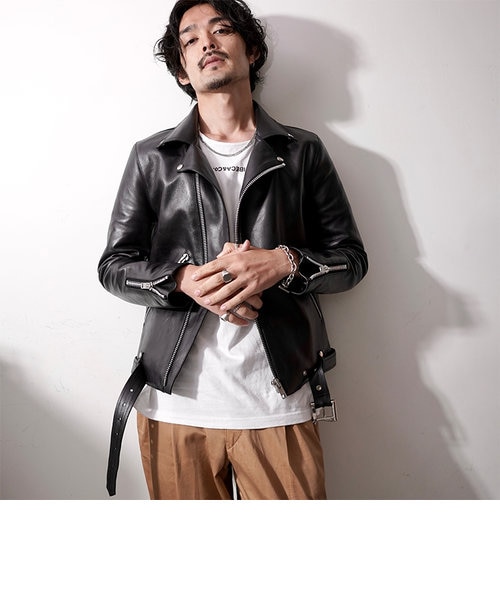 VALLET 本革 ダブルライダースジャケット メンズ ヴァレット