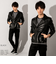 LIUGOO ZERO WASTE 本革 ダブルライダースジャケット メンズ DRY14A