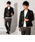 LIUGOO ZERO WASTE 本革 ダブルライダースジャケット メンズ DRY14A
