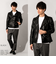 LIUGOO ZERO WASTE 本革 ダブルライダースジャケット メンズ DRY14A