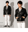 LIUGOO ZERO WASTE 本革 ダブルライダースジャケット メンズ DRY14A