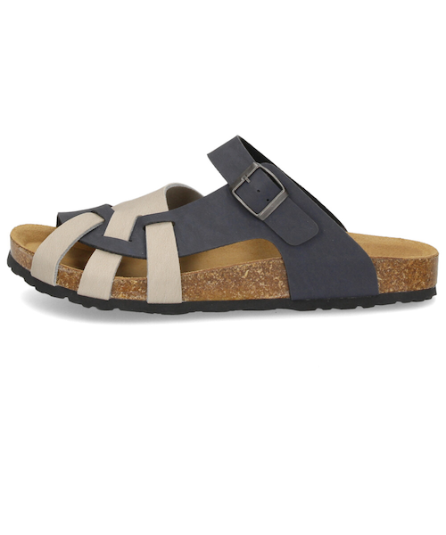 サンダル メンズ おしゃれ フットベッド 合皮 定番 コンフォート