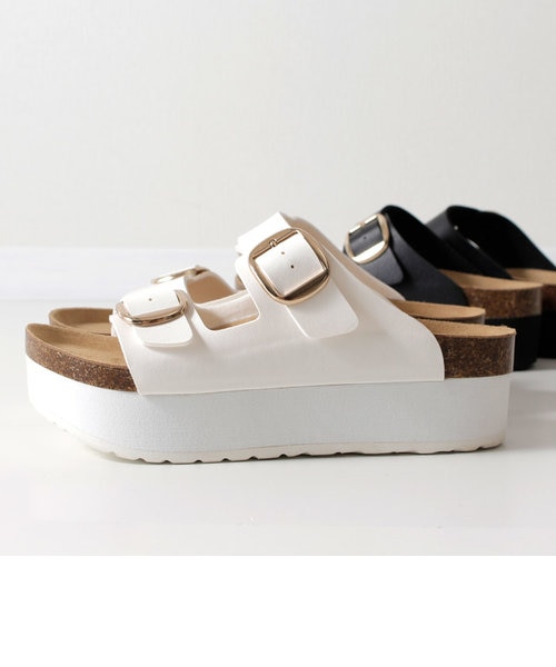 値下げ無し】TOCCA サンダル 39 アイボリー系（PLATINUM PIXEL  