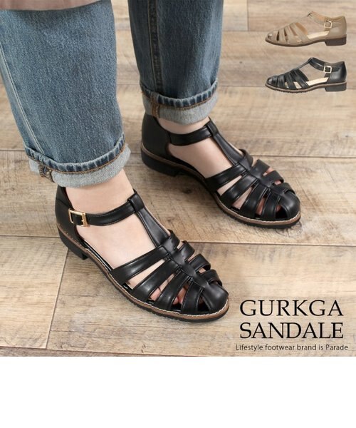 オーダー品 プチブライス ストラップ グルカサンダル 靴 オーダー品 プチブライス お花ストラップシューズ グルカサンダル 靴