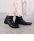 ショートブーツ レディース ローヒール 黒 ブラック 白 ホワイト アイボリー 靴 シューズ 6420 スクエアトゥ カジュアル Parade REALTA