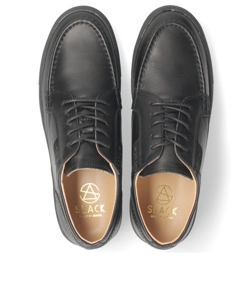 新品未使用 SLACK レザーシューズ 26cm ブラック 替え紐付き スラック フットウェア SLACK FOOTWEAR メンズ スニーカー 革靴 KLAVE