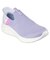 スケッチャーズ スリップインズ キッズ ジュニア 女の子 スニーカー スリッポン ブラック 黒 パープル 303801L ハンズフリー シューズ