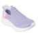 スケッチャーズ スリップインズ キッズ ジュニア 女の子 スニーカー スリッポン ブラック 黒 パープル 303801L ハンズフリー シューズ