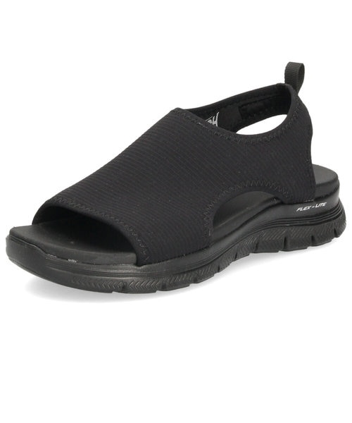 スケッチャーズ サンダル レディース スポーツサンダル 厚底 黒