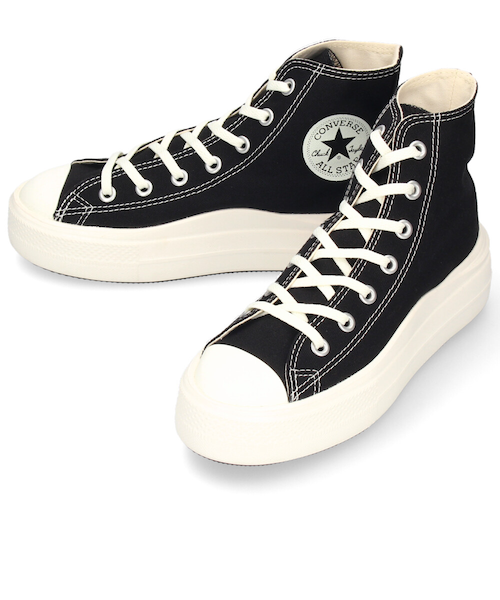 コンバース スニーカー 厚底 ハイカット レディース 軽量 オールスター