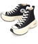 コンバース レディース スニーカー ハイカット 厚底 レースアップ オールスター サージトレーナー SURGETRAINER HI CONVERSE ALL STAR 31312401 31312402 オフホワイト ブラック 紐靴 黒 白 カジュアル シンプル レトロスポーティ シューズ
