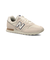 ニューバランス レディース スニーカー ランニングシューズ 本革 WL373QB2 B new balance NB ライトベージュ 靴 陸上