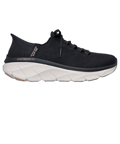 スケッチャーズ スリップインズ レディース スリッポン デラックス ウォーカー スリム ムーブメント ノーマル幅 SKECHERS Slip-ins 150105 D'LUX WALKER 2.0 THRILL MOVEMENT 洗濯機洗い可 ハンズフリー 黒 スニーカー スケッチャーズ スリップインズ レディース スリッポン デラックス