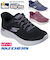 スケッチャーズ スリップインズ レディース スニーカー 黒 厚底 スリッポン ハンズフリー 靴 SKECHERS Slip-ins ゴーウォーク フレックス 125516 ゴム紐 ノーマル幅