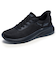 スケッチャーズ スニーカー スリップインズ メンズ ハンズフリー 立ったまま履ける 靴 ワイド幅 スリッポン SKECHERS 118312W  ボブス スポート 黒 ブラック