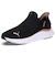 プーマ スニーカー レディース スリッポン 黒 厚底 ランニングシューズ PUMA SOFTRIDE ソフトライド ハーモニー レオ イーズイン 白 ブラック ホワイト 312809