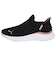 プーマ スニーカー レディース スリッポン 黒 厚底 ランニングシューズ PUMA SOFTRIDE ソフトライド ハーモニー レオ イーズイン 白 ブラック ホワイト 312809