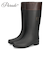 長靴 レディース 雪 おしゃれ レインブーツ 軽量 防寒 ロング ミドル ブーツ 防滑 靴 防水 ブラック  黒 パレード 52603 Parade シンプル きれいめ 農作業 冬 雨
