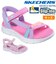 スケッチャーズ キッズ ジュニア サンダル 女の子 ゴーウォーク ハンズフリー 面ファスナー ノーマル幅 SKECHERS 303028L