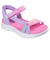 スケッチャーズ キッズ ジュニア サンダル 女の子 ゴーウォーク ハンズフリー 面ファスナー ノーマル幅 SKECHERS 303028L