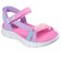 スケッチャーズ キッズ ジュニア サンダル 女の子 ゴーウォーク ハンズフリー 面ファスナー ノーマル幅 SKECHERS 303028L