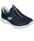 スケッチャーズ レディース スリッポン スニーカー 靴 サミッツ SKECHERS Summits 12980 軽量 ノーマル幅 ひもゴム