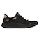 スケッチャーズ スリップインズ スリッポン スニーカー レディース 靴 ボブス ゴム紐 ノーマル幅 SKECHERS Slip-ins BOBS Squad 4 117743 ハンズフリー 立ったまま履ける 手を使わずに履ける ブラック 黒