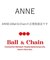 【Ball＆Chain/ボールアンドチェーン】Ambe THOUGHTS(L)刺繍エコバッグ