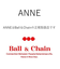 【Ball＆Chain/ボールアンドチェーン】Ambe THOUGHTS(L)刺繍エコバッグ
