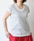 シルケットボーダーフレンチスリーブTシャツ