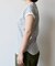 シルケットボーダーフレンチスリーブTシャツ