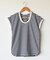 シルケットボーダーフレンチスリーブTシャツ