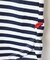 シルケットボーダーフレンチスリーブTシャツ