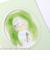グリーンフラッシュ（GreenFlash）　いわさきちひろ　とうめいフレームカード　CH－009　Green