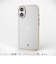 【iPhone16】　エレコム（ELECOM）　＆me　ソフトケース　メタリックライン　PM-A24AUCTMLGB　グレージュ