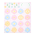 ミドリ（MIDORI）　カラー色紙　寄せ書きシール16枚付　33244006　花柄