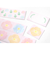 ミドリ（MIDORI）　カラー色紙　寄せ書きシール16枚付　33244006　花柄