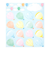 ミドリ（MIDORI）　カラー色紙　寄せ書きシール16枚付　33245006　気球柄