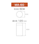 本多プラス　円筒ケース　MA－60
