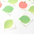 ミドリ（MIDORI）　カラー色紙用シール　半透明　葉っぱ柄